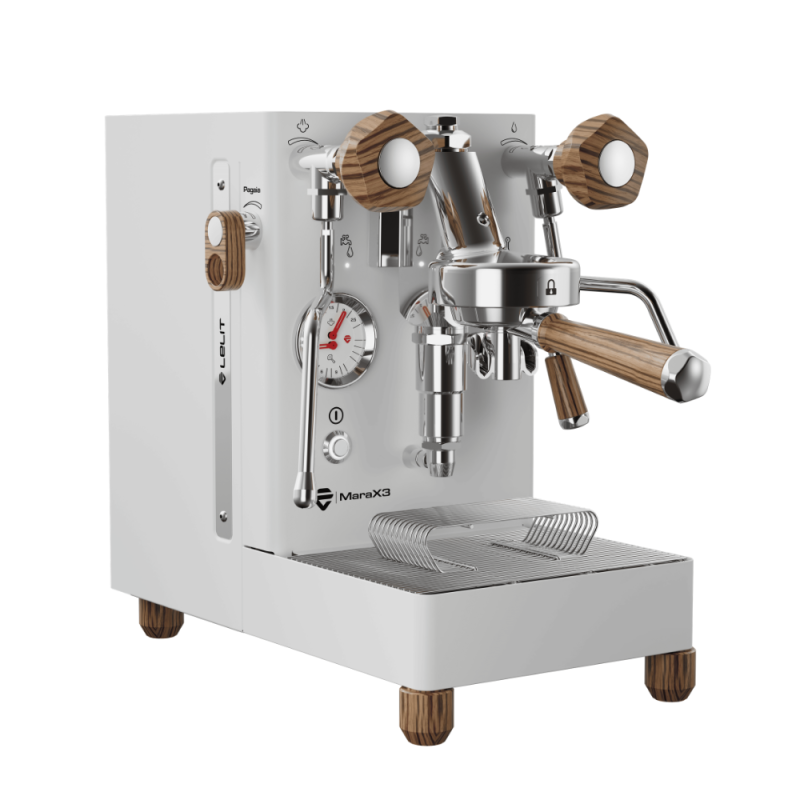 Lelit Mara X3 White Espresso Machine - Pagaia Flow Control - 220 V