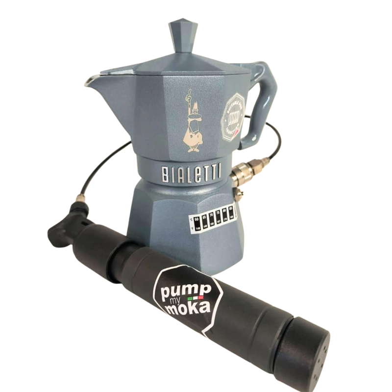 Pump My Moka Bialetti 3 Cups Induction - Moka Pressure Control - Grey