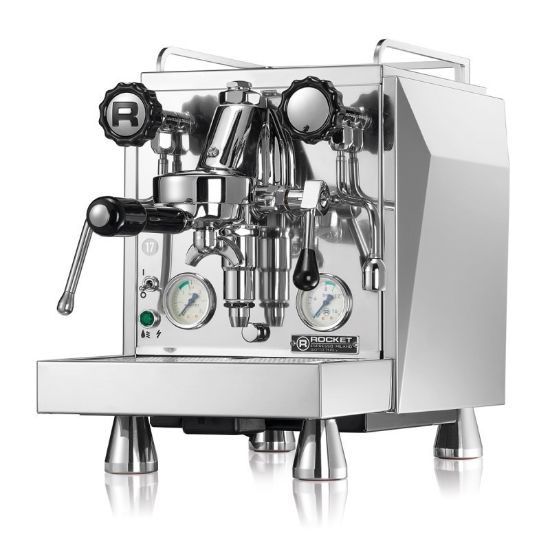 Rocket Giotto Timer Type V Espresso Machine - Top-Rated - Chrome - 110 V