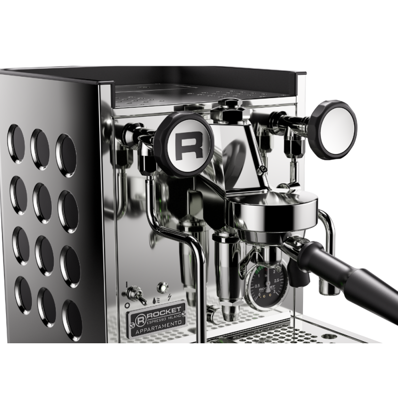 Rocket Appartamento TCA Espresso Machine - Compact & Elegant - Black - 110 V