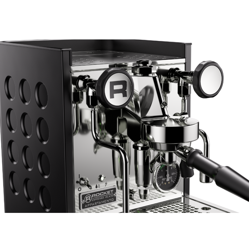 Rocket Appartamento TCA Espresso Machine - Compact & Elegant - Black/black - 220 V