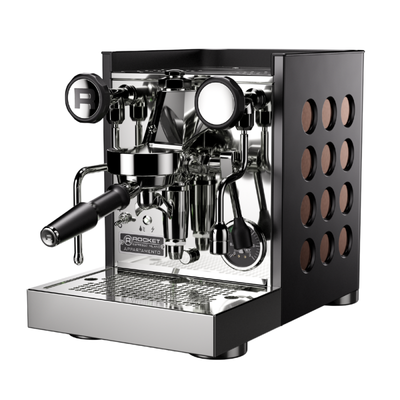 Rocket Appartamento TCA Espresso Machine - Compact & Elegant - Black/copper - 110 V