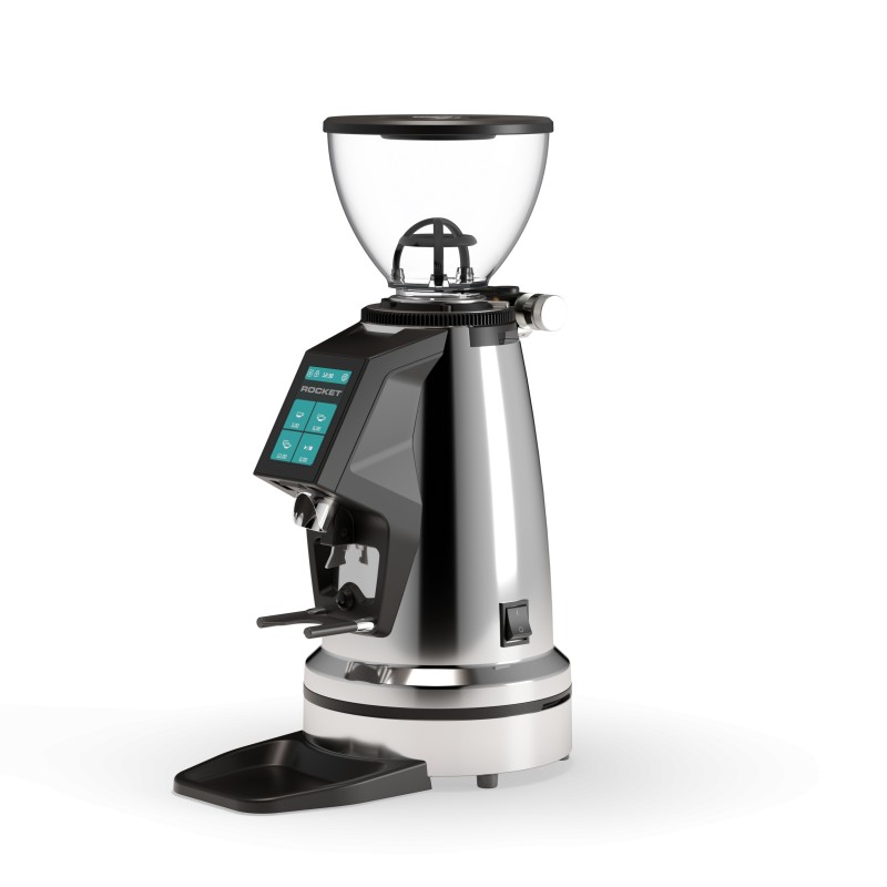 Rocket Spluga Élite Coffee Grinder - 65 mm Flat Burrs - Chrome - 110 V