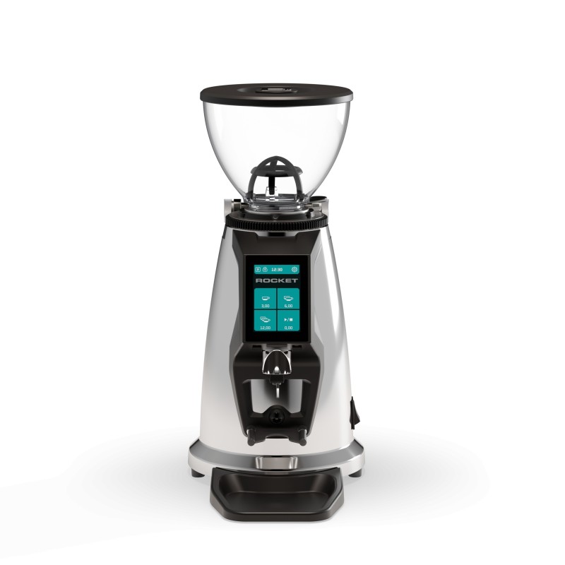 Rocket Spluga Coffee Grinder - 65 mm Flat Burrs - Chrome - 110 V