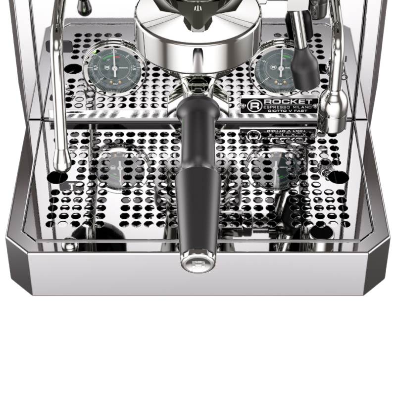 Rocket Giotto V Fast Espresso Machine - Fast Heat-Up Design - Chrome - 220 V