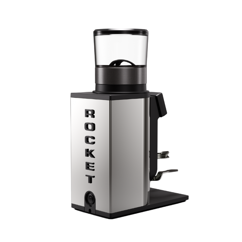 Rocket Gravo Coffee Grinder - Grind by Weight 63 mm - Chrome - 220 V