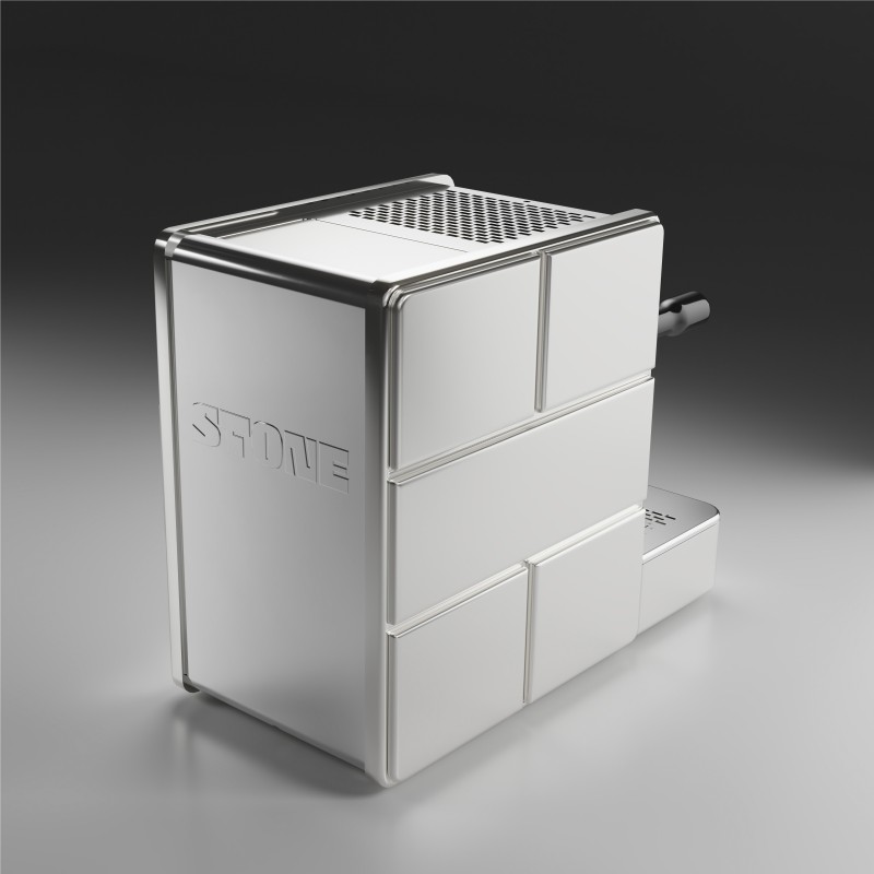 Stone Mine Premium Espresso Machine - Superior Quality - Chrome - 220 V
