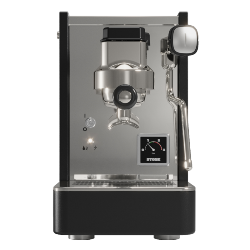 Stone Lite Espresso Machine - Compact & Handcrafted in Milan - Black - 110 V