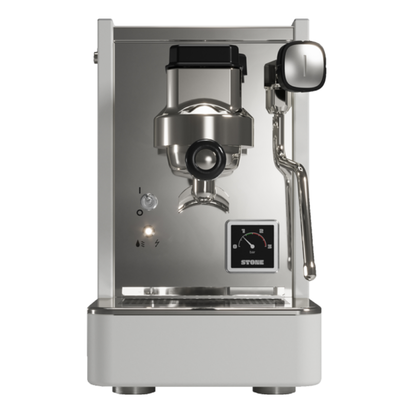Stone Lite Espresso Machine - Compact & Handcrafted in Milan - White - 110 V