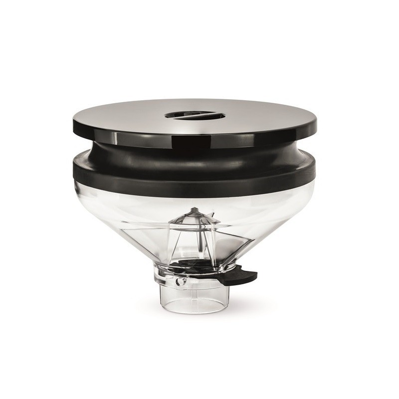 Eureka Atom Excellence 75 Coffee Grinder - High Efficiency - Titanium - Black - Blow Up Short Hopper - 110 V
