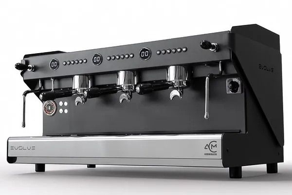 ACM EvolDark A/3gr — Profesionalna mašina za kafu, 3 grupe, automatska